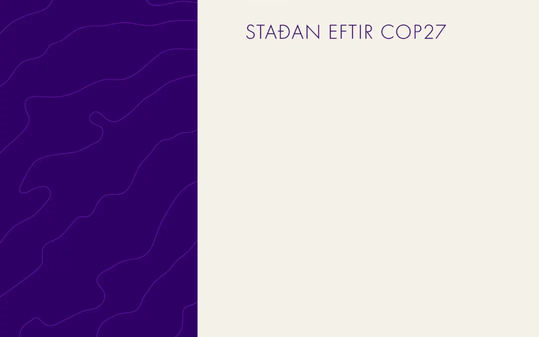 Staðan eftir COP27 – Álit Loftslagsráðs